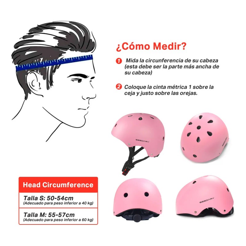 7pzs Kit De Proteccion Casco Codo Mano Patinaje Rodilla Niño