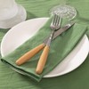 LINXTAR Cloth Napkins Sage Green Cotton Napkins Set of 4