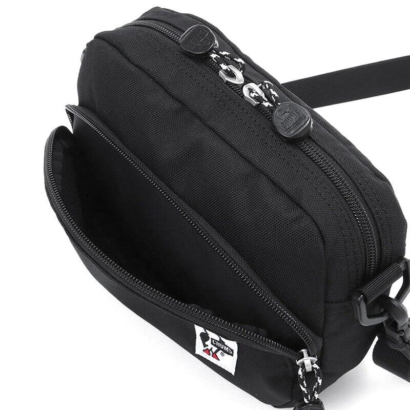 [Chums] Recycled Shoulder Pouch, Black, Free size