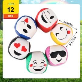 Juggling Balls Set of 12, 5 cm Juggling Balls for Beginners Juggling Balls Children, Durable and Soft PU Leather Juggling Balls for Adults Children Beginners Outdoor Toys