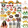 48 Pcs Mexican Fiesta Photo Booth Props, Mexican Photo Props