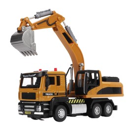 1/50 Engineering Excavator Model Alloy Pull Back Construction Vehicle Toy for Kids Boys Girls Gift