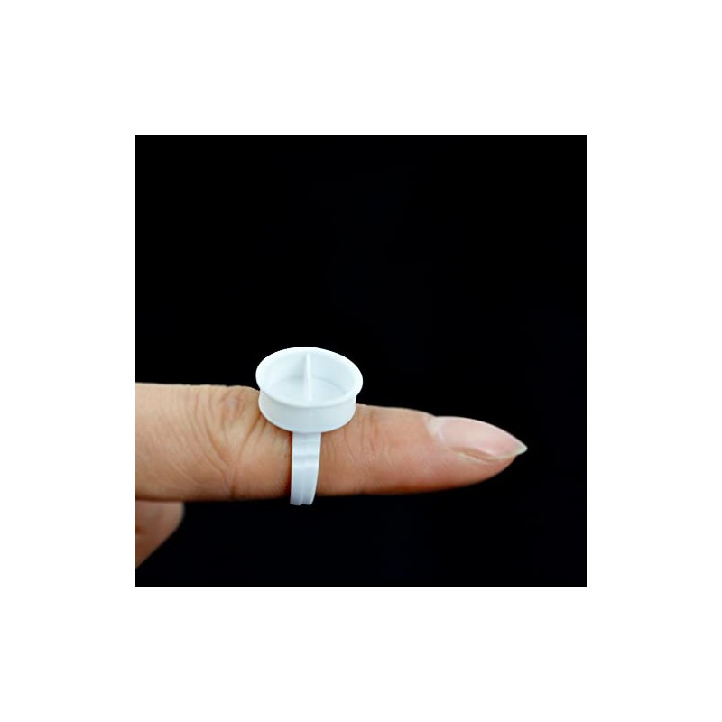YANTAISIYU 100 piezas de anillos de pegamento para pestaas, vasos