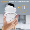 Alertlink Smoke Alarm with LED Indicator with Mute Button, Fire