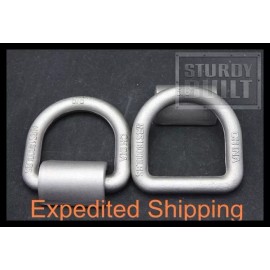 WorldPac 4x D Ring 5/8" Trailer Flatbed Truck Towing Tie Down Chain Cable Weld On Anchor