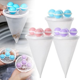 Upgrade Pet Hair Remover for Laundry, 2026 New Reusable Floating Washing Machine Filter Bags, Laundry Pet Hair Catcher Hair Filter Washer Cleaning Mesh