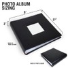 Personalized Photo Album, Custom Engraved Picture Album, Holds 200 4"