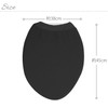 okato- toirefaburikku Black approx. 38 X 45 cm Tree Pieces U-Shaped O