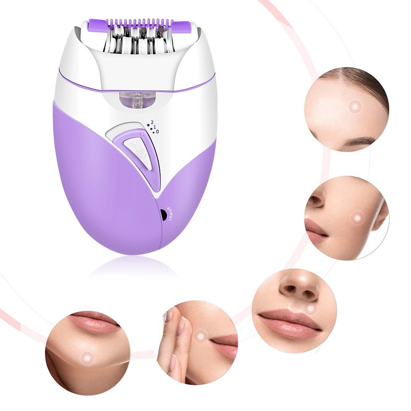 Electric Hair Removal Epilator Rechargeable Detachable Head for Women Man