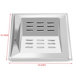 Flame Tamper Replacement for Blackstone 1555 1550 1827 griddle Tailgater 1555 Heat Shield Blackstone 2 Burner Replacement Parts Heat Plates 90407 Flame Tamer 17Inch Griddle Heat Diffuser Accessories