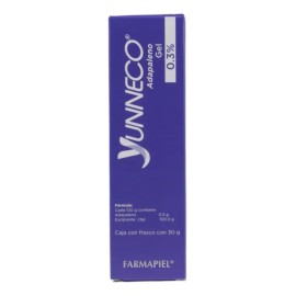 Yunneco Adapaleno 0.3% Gel 30g Antiacné Retinoide Tópico Todo Tipo Piel