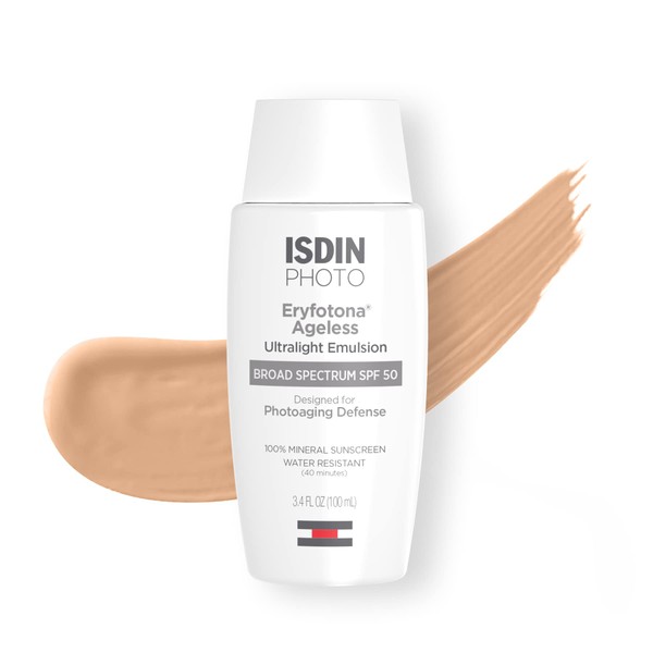 ISDIN Eryfotona Ageless Sunscreen Zinc Oxide and 100% Mineral Tinted