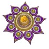Krisah SMALL SIZE 11 Pieces Set Acrylic Rangoli with T