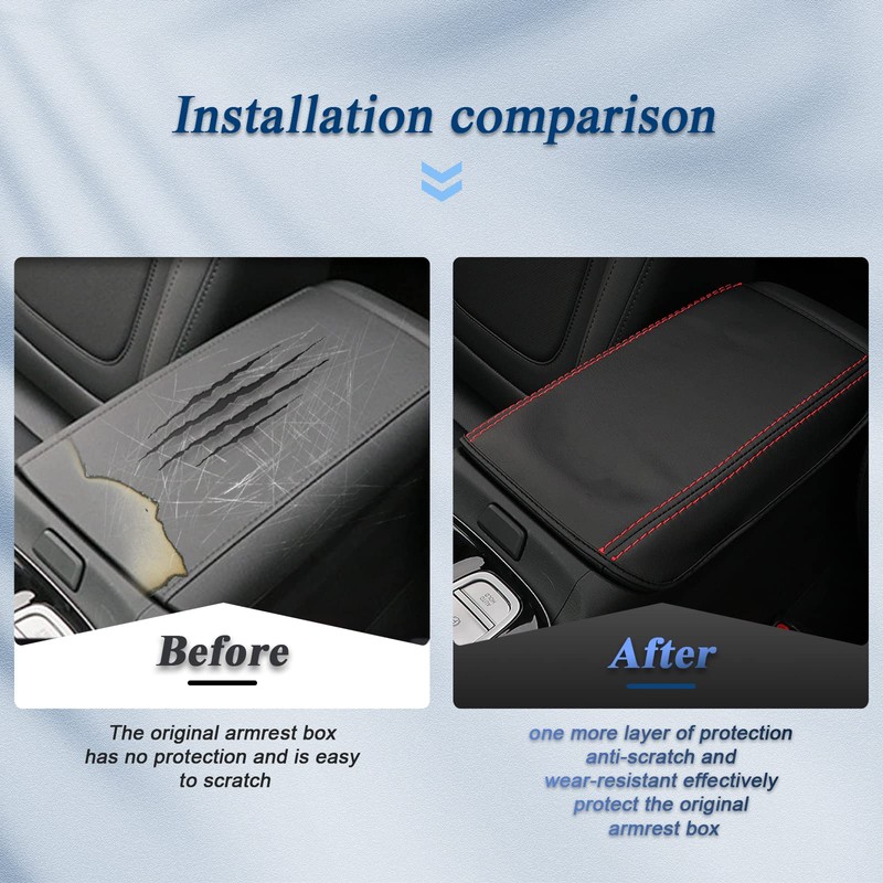 BIBIBO Armrest Cover Compatible with Hyundai Tucson NX4 2021-2024 (Automatic