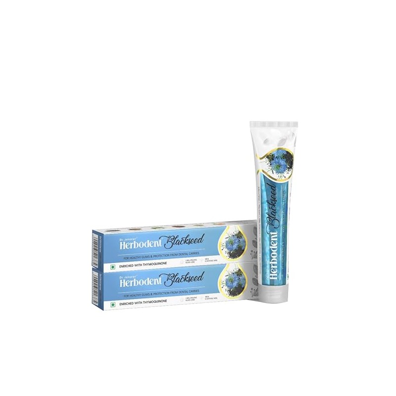 Herbodent® Blackseed Toothpaste with Natural Particles | THYMOQUINONE Improves Micro-Hardness