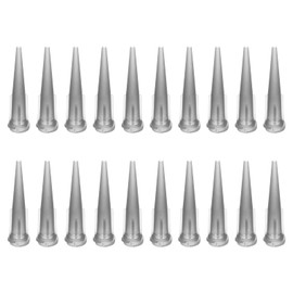 PATIKIL 16Ga Tapered Tip Dispensing Needle, 20Pcs Plastic Needle Tube Blunt Tips with Luer Lock for Glue Oil Applicator, Gray