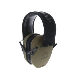 Razor Slim Passive Earmuff - Ultra Low-Profile Earcups - Olive Dark Green, One Size