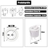 Powice 5 x toggle switch with wiring, 12 V/6 A,