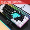 Snpurdiri 60% Wired Gaming Keyboard, Small RGB Backlit Membrane Gaming