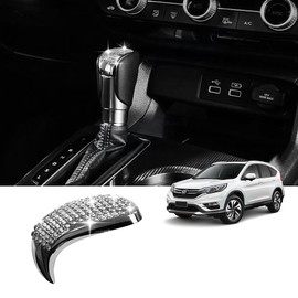 vehicleloong for Honda CR-V CRV Cute Bling Accessories Accessory 2026 2025 2024 2023, Gear Shift Cover, Chrome, Silver