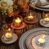 DEVI 24pcs Glass Votive Candle Holders, Clear Glass Candle Holder