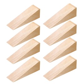 8 Pieces Door Wedge Door Stopper Wooden Door Wedges Furniture Wedges Wooden Wedges Floor Door Stopper Wedge Wooden Wedges Non-Slip Wedges for All Surfaces Mobile Safety Home Office