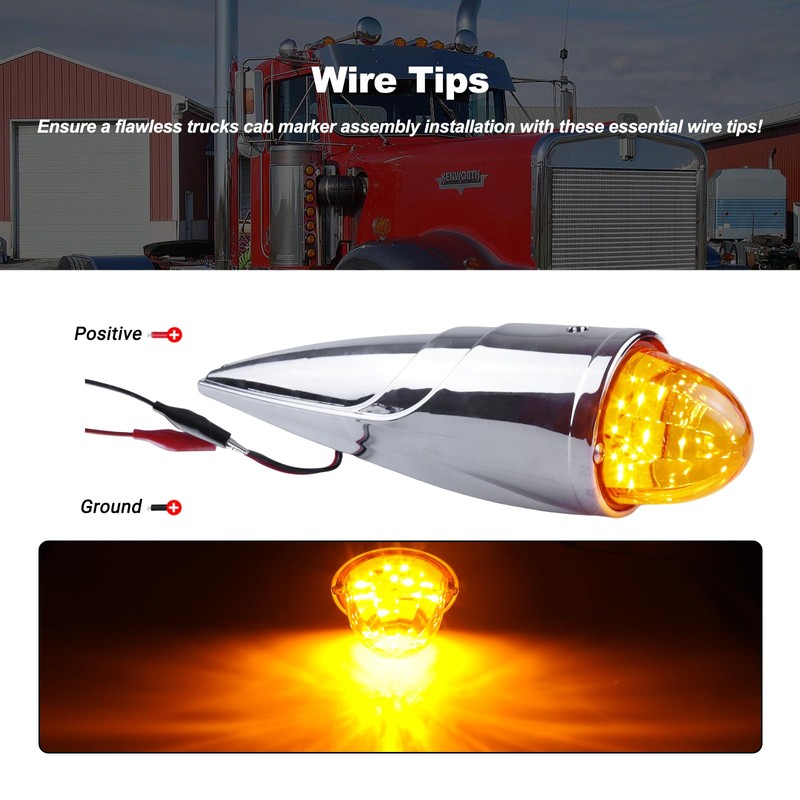 XtraGlow for Grakon 1000 Large Size Cab Marker Roof Running