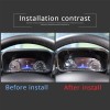 car-attention Carbon ABS Dashboard Instrument Panel Frame Trim Cover For