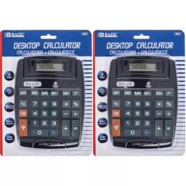 Bazic\ Bazic 8 Digit Desktop Calculator Pack Of 2