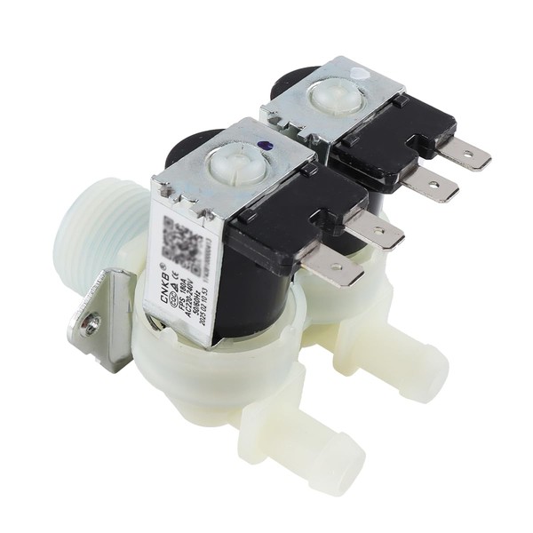 Nicear Washing Machine Water Valve Double-Head Water Inlet Solenoid Valve