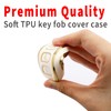 Syodiesn Key Fob Cover Soft TPU with Keychain Shell Protective