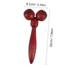 SAFIGLE Wooden Face Massage Roller Tool Dual Roller Massager for