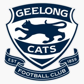 Geelong Cats Original Logo Waterproof Vinyl Window Bumper Sticker Decal 5"