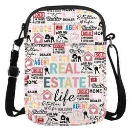 Realtor Crossbody Bag Real Estate Life Gift Real Estate Crossbody Bag Realtor Appreciation Gift Realtor Marketing Wallet Bag (REAL ESTATE crossbody bag ca)
