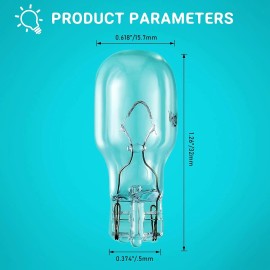 NoBrand T5 Landscape Light Bulbs 12 Volt 4 Watt Landscape Lighting Bulbs Low Voltage