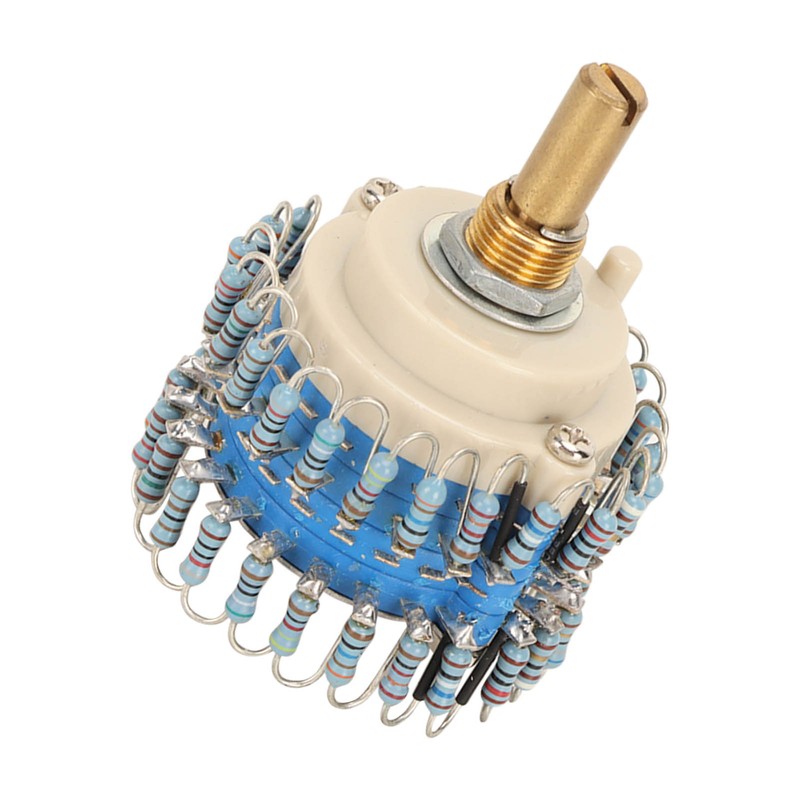 Two Channels Volume Potentiometer 2×24 Gear 20K High Accuracy Volume