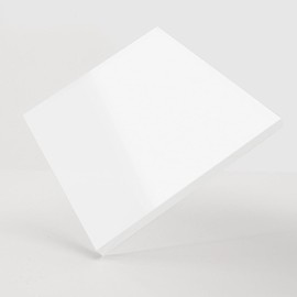 Acrylic Glass Plate White/Pure White Glossy with Cut to Measure, PMMA GS - Choice of Sizes (5 mm, 300 x 500 mm)