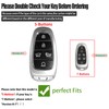 for Hyundai Key Fob Cover Soft 5 Buttons TPU Protection
