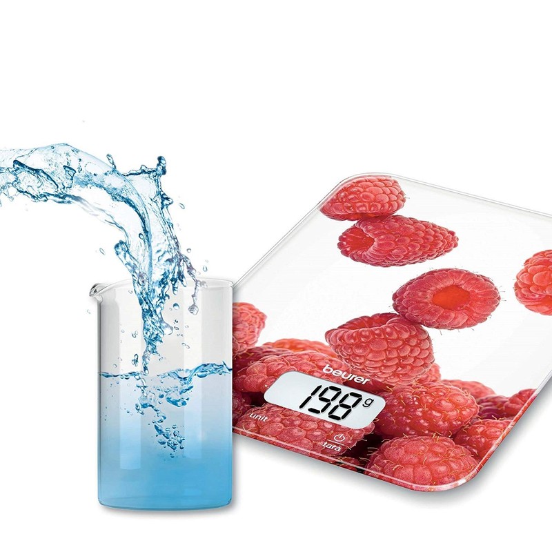 Beurer KS 19 slate kitchen scale, glass