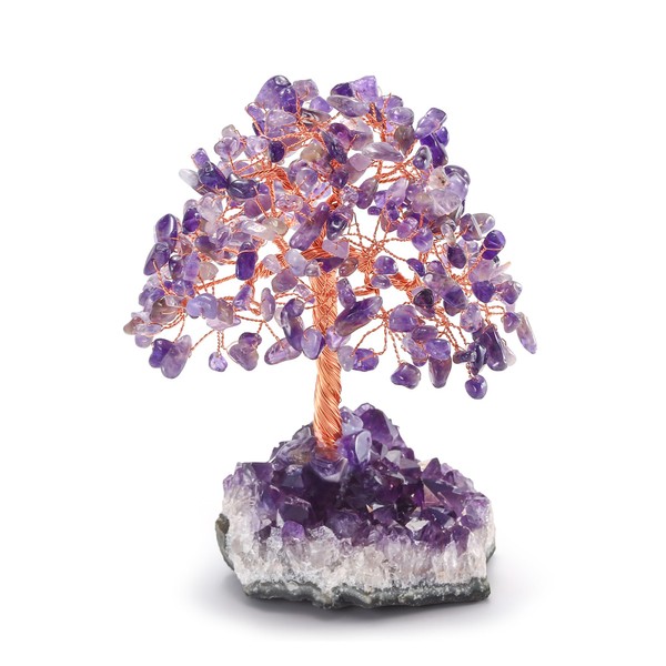 RelaxNest Crystal Tree Amethyst Money Tree | Purple Tree of