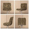 Psesaysky Brown Leopard Bar Stool Seat Covers with Elastic Band