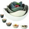 Notakia Salad Decorative Bowls Lotus Shaped Pasta Bowls Dishwasher Safe,