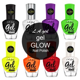 L.A.girl Gel Glow Nail Polish 0.47 oz- 8 Colors, No UV Light Needed, Gel like Finish Polish (Phantasma)