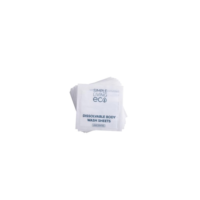 Simple Living Eco Body Wash Sheets UK. Travel Essentials. Premium