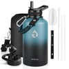 RAYMYLO Insulated Water Bottle 64 oz, Triple Wall Vacuum Stainless