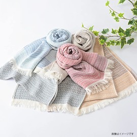 Olim VJ-3000 Scarf, Mino Washi from Imabari, Indigo, Approx. 13.0 x 59.1 inches (33 x 150 cm)