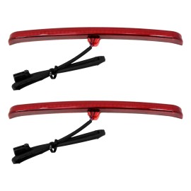 YHMTIVTU Red LED Fender Blades Brake Running Tail Light Fit For Harley Tri Glide FLHTCUTG