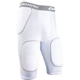 Champro Adult Rush FPGU1AWXL Unisex Adult 5 Pad Girdle, White Body, X-Large