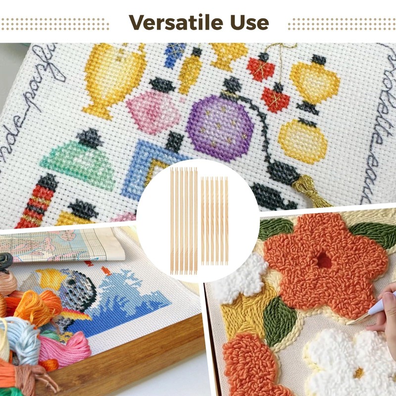 12 Pcs Needlepoint Stretcher Bars for Needlework, Including 16 in