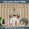mobumeia Pack of 6 Acoustic Panels, Wall Panels, Coat Hooks,